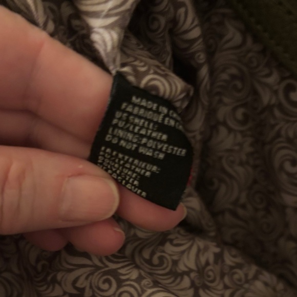 Elegant Dark Green Leather Tote Bag - Picture 3 of 9